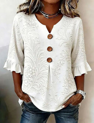 Carol | Timeless Floral Print Blouse