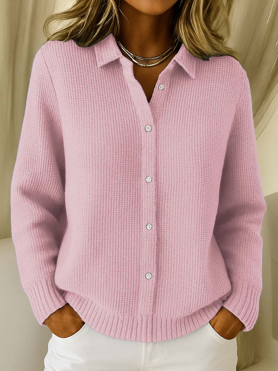 Women’s Collared Knit Cardigan
