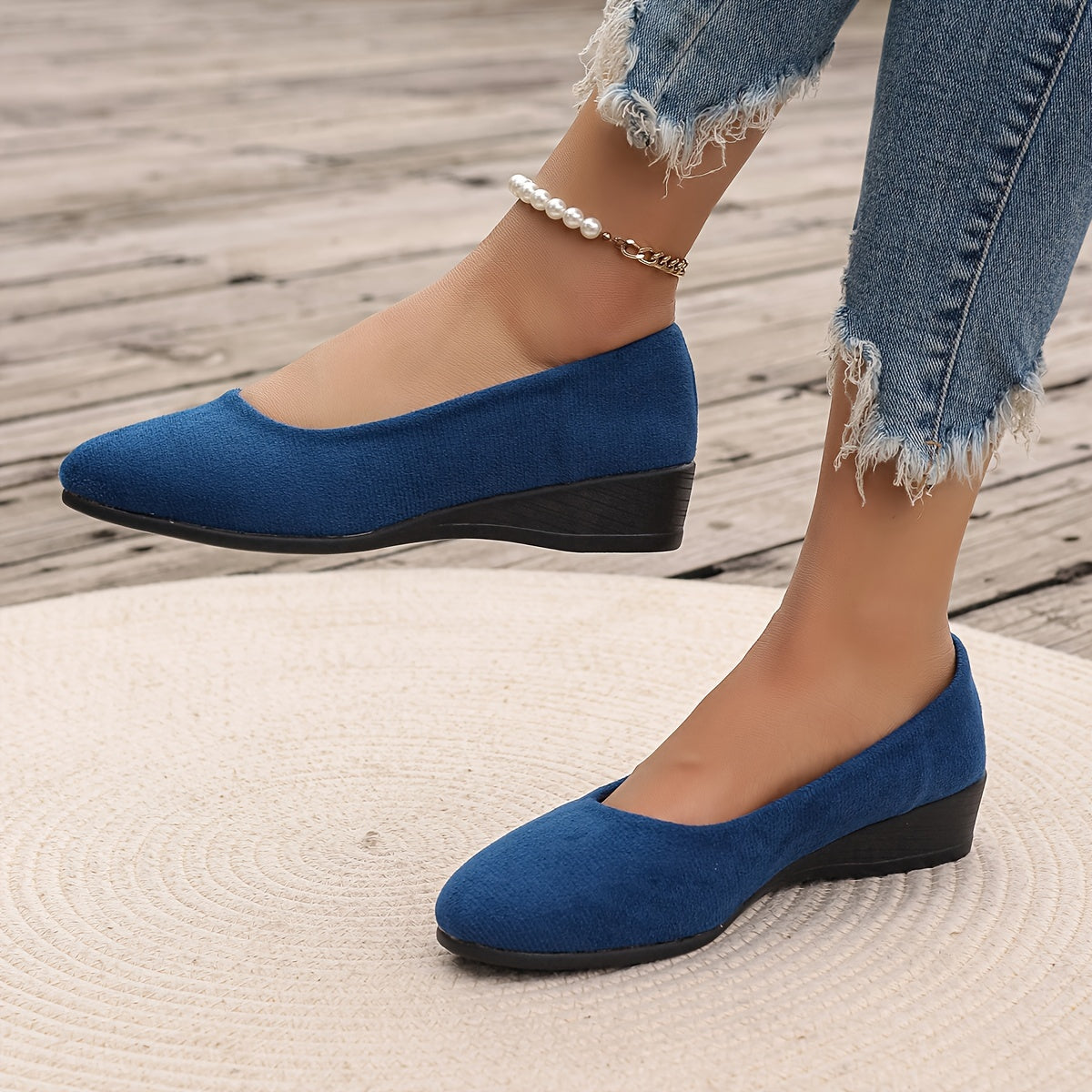 Sarah | Wedge Ballerina Flats