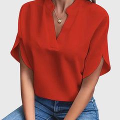 Beatrix™ | Soft and Elegant V-Neck Shirt