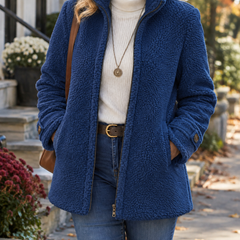 Rebecca | Stand Collar Zip Jacket
