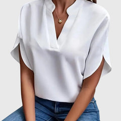 Beatrix™ | Soft and Elegant V-Neck Shirt
