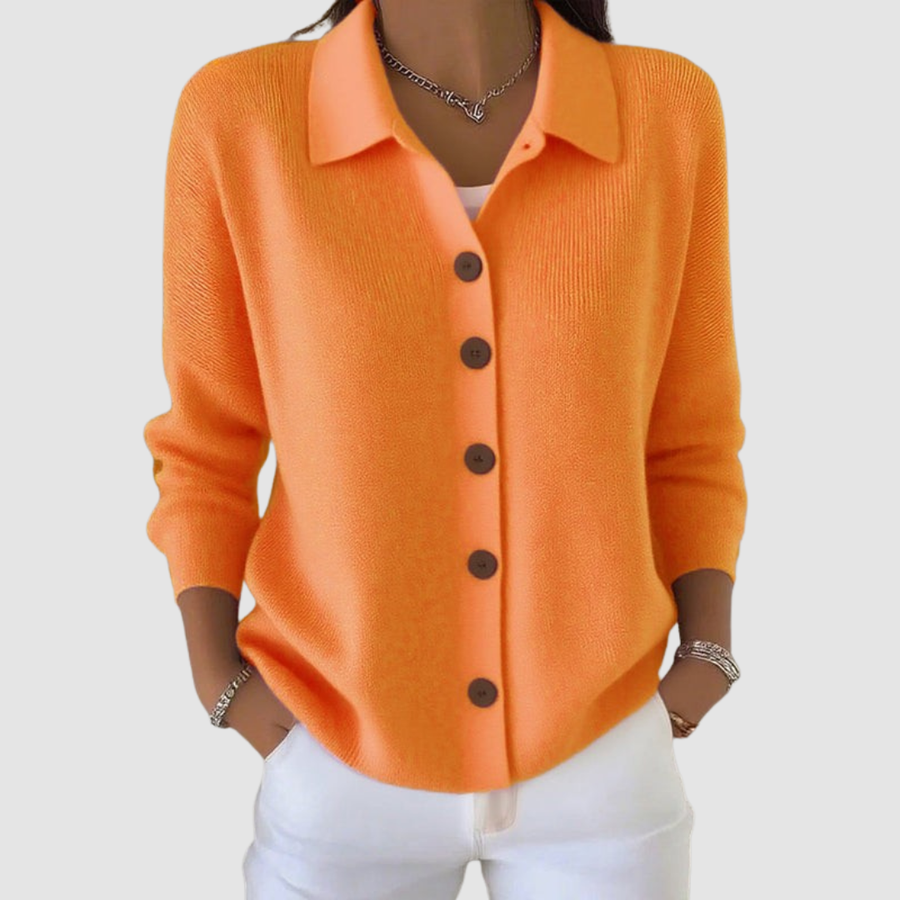 Women’s Button Front Knit Long Sleeve Cardigan