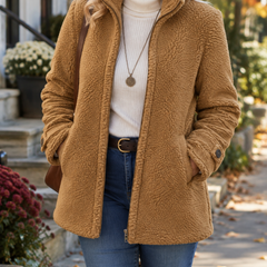 Rebecca | Stand Collar Zip Jacket