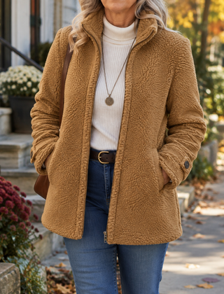 Rebecca | Stand Collar Zip Jacket