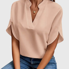 Beatrix™ | Soft and Elegant V-Neck Shirt