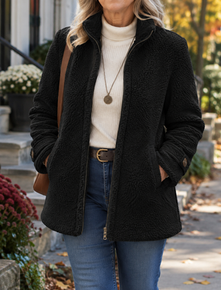 Rebecca | Stand Collar Zip Jacket