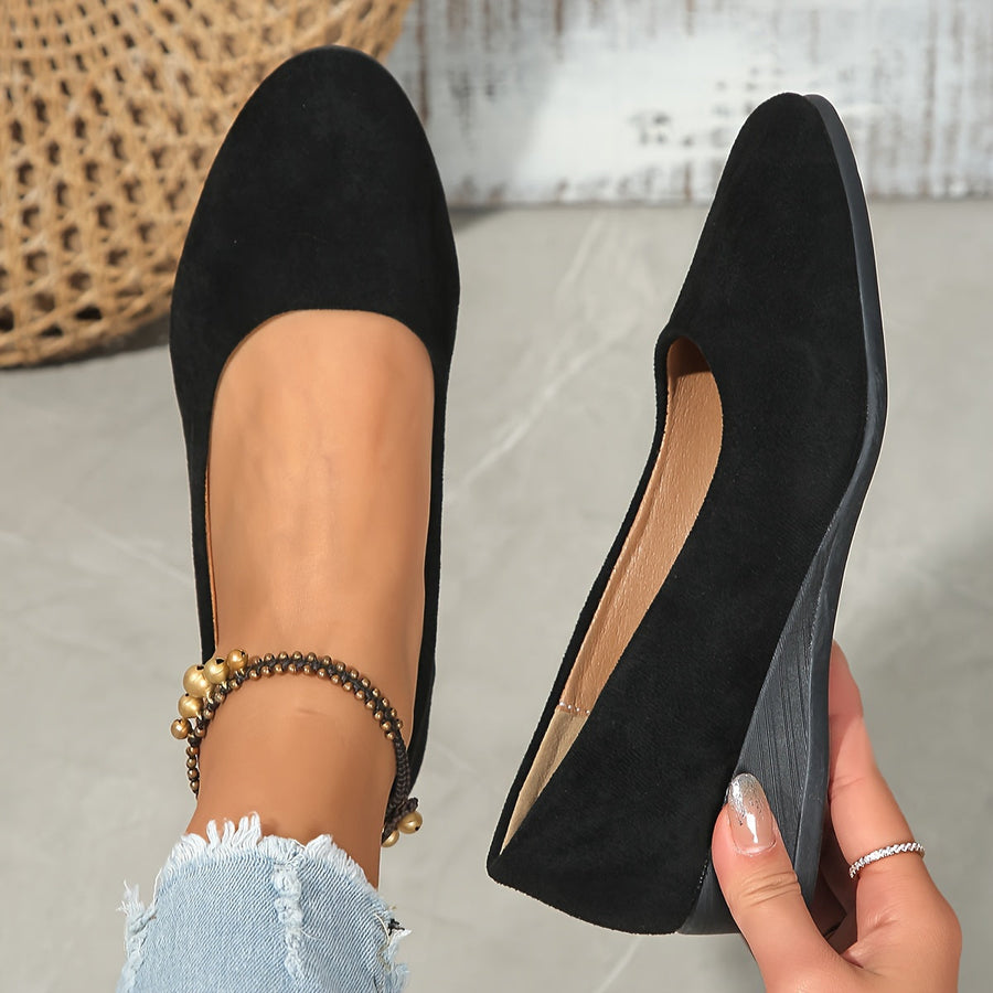 Sarah | Wedge Ballerina Flats