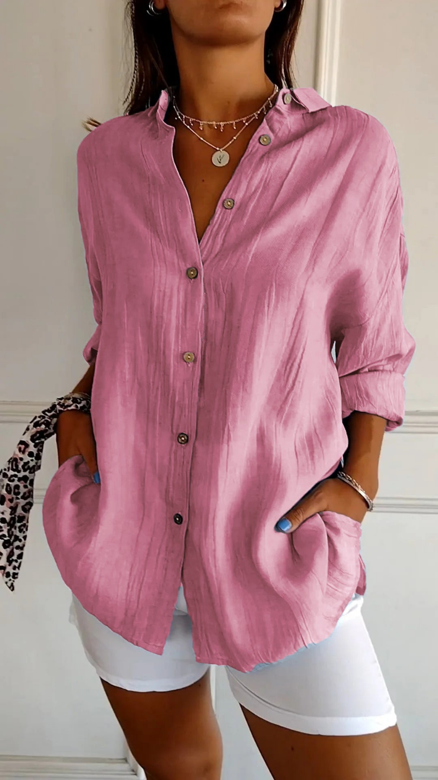Bea | Linen Oversized Button Shirt