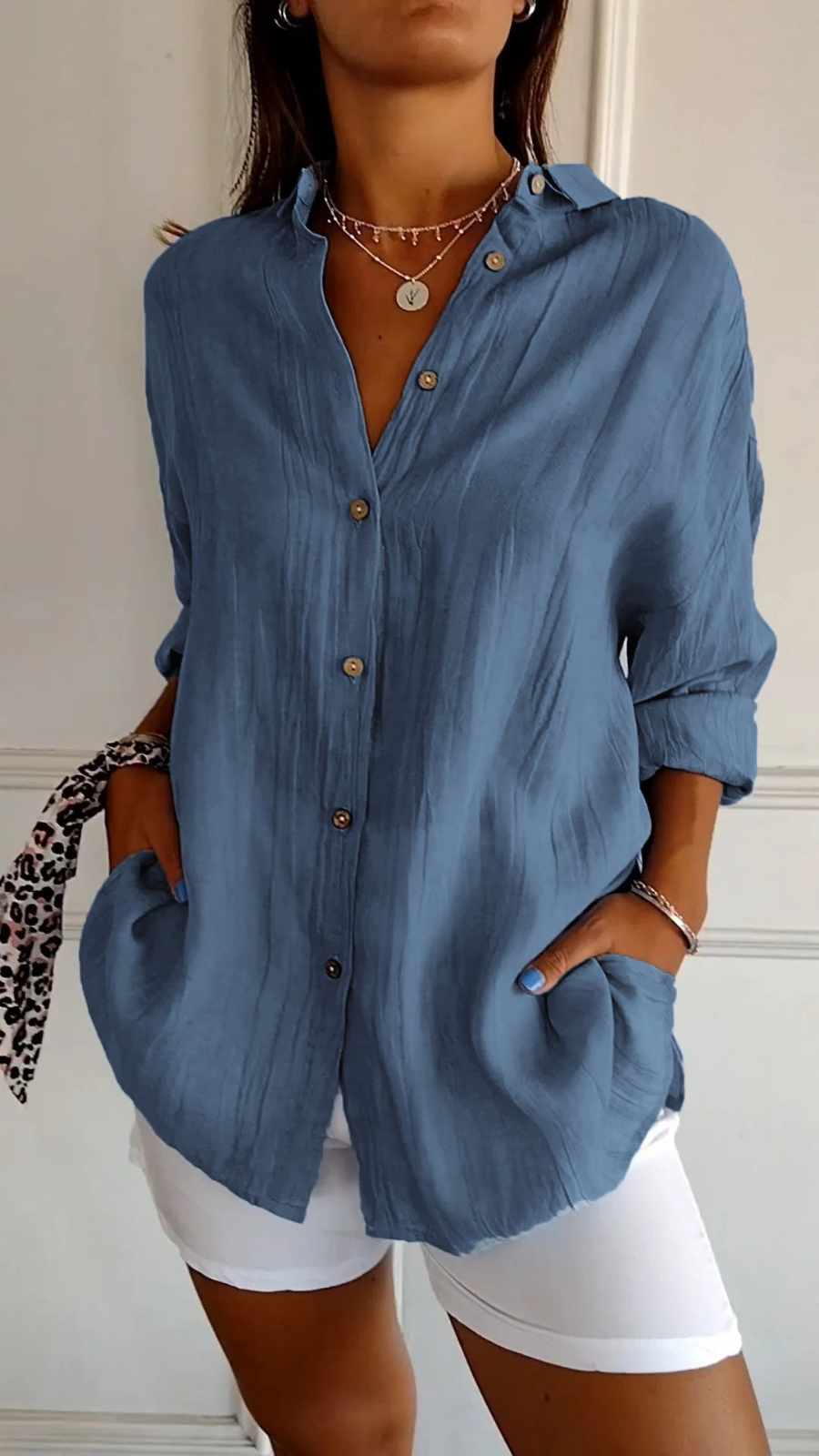 Bea | Linen Oversized Button Shirt