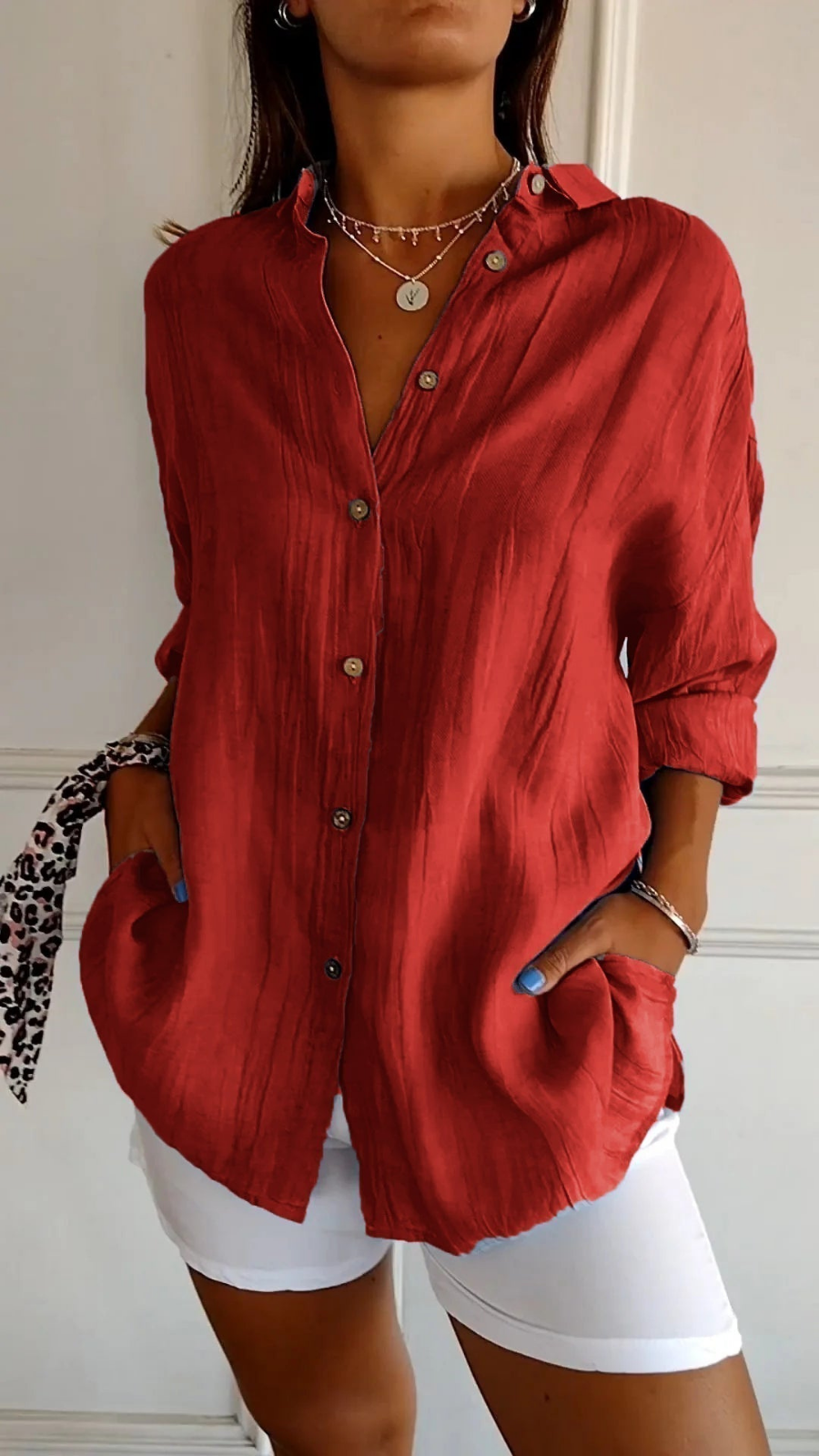 Bea | Linen Oversized Button Shirt