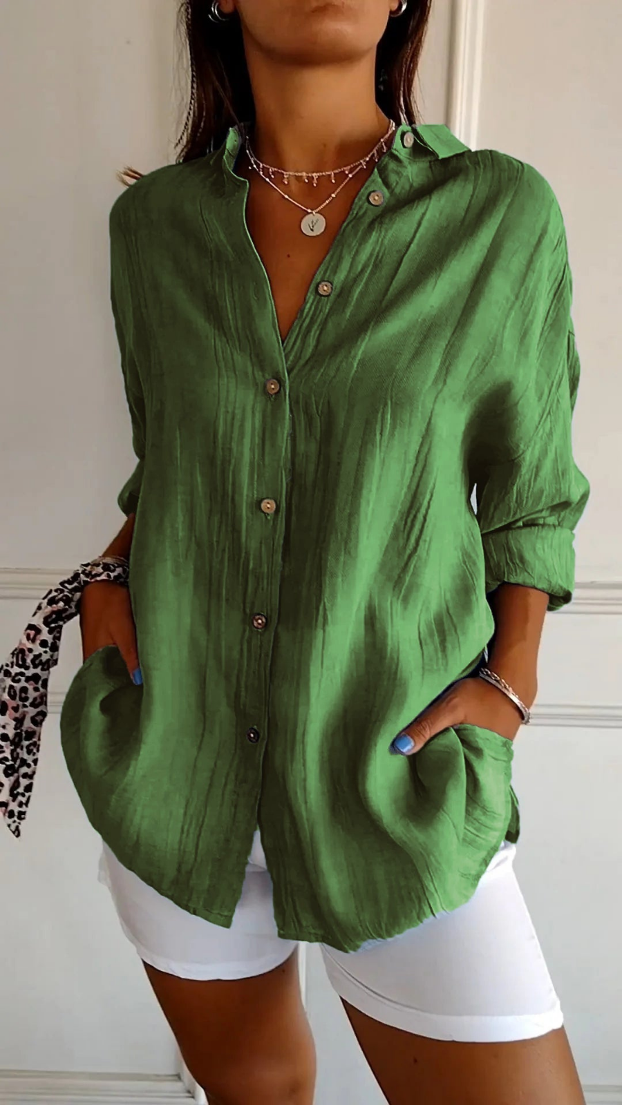 Bea | Linen Oversized Button Shirt