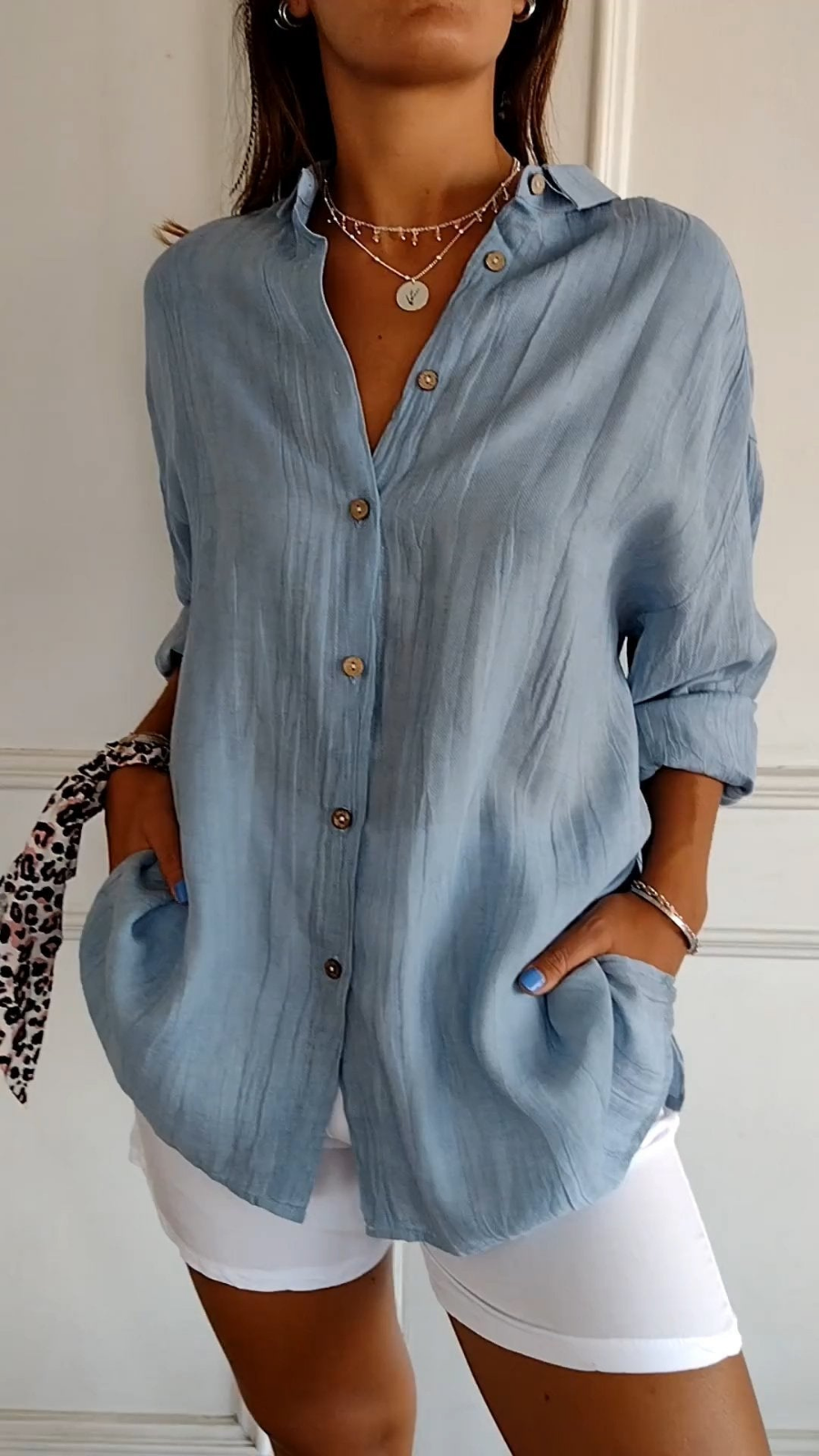 Bea | Linen Oversized Button Shirt