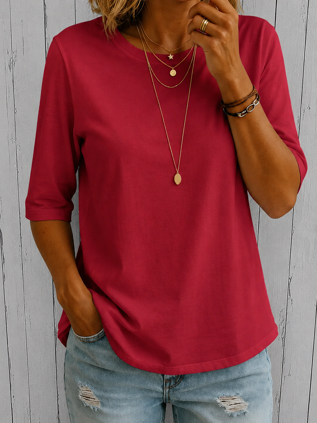 Harper | Relaxed Half-Sleeve Shirt