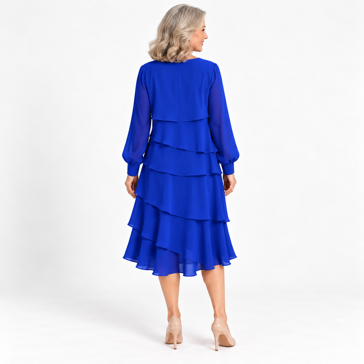 Kiri | Elegant Layered Midi Dress