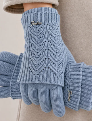 Edith | Warm Knit Gloves for Cold Hands