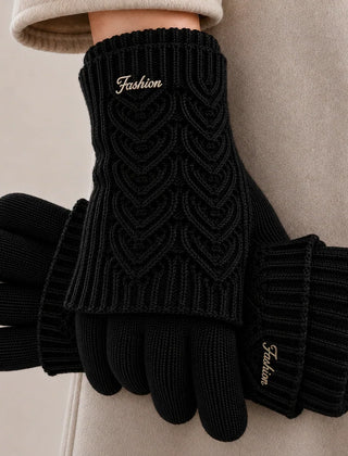 Edith | Warm Knit Gloves for Cold Hands