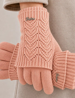 Edith | Warm Knit Gloves for Cold Hands