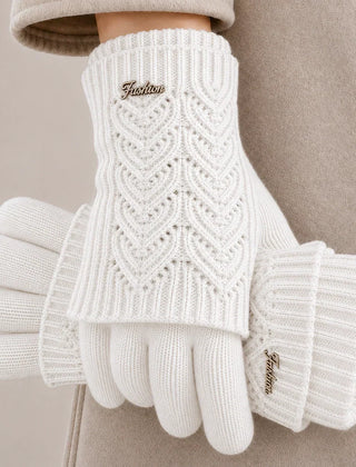 Edith | Warm Knit Gloves for Cold Hands