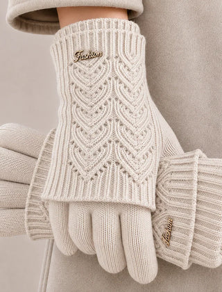 Edith | Warm Knit Gloves for Cold Hands