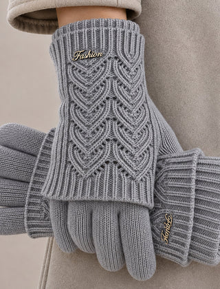 Edith | Warm Knit Gloves for Cold Hands