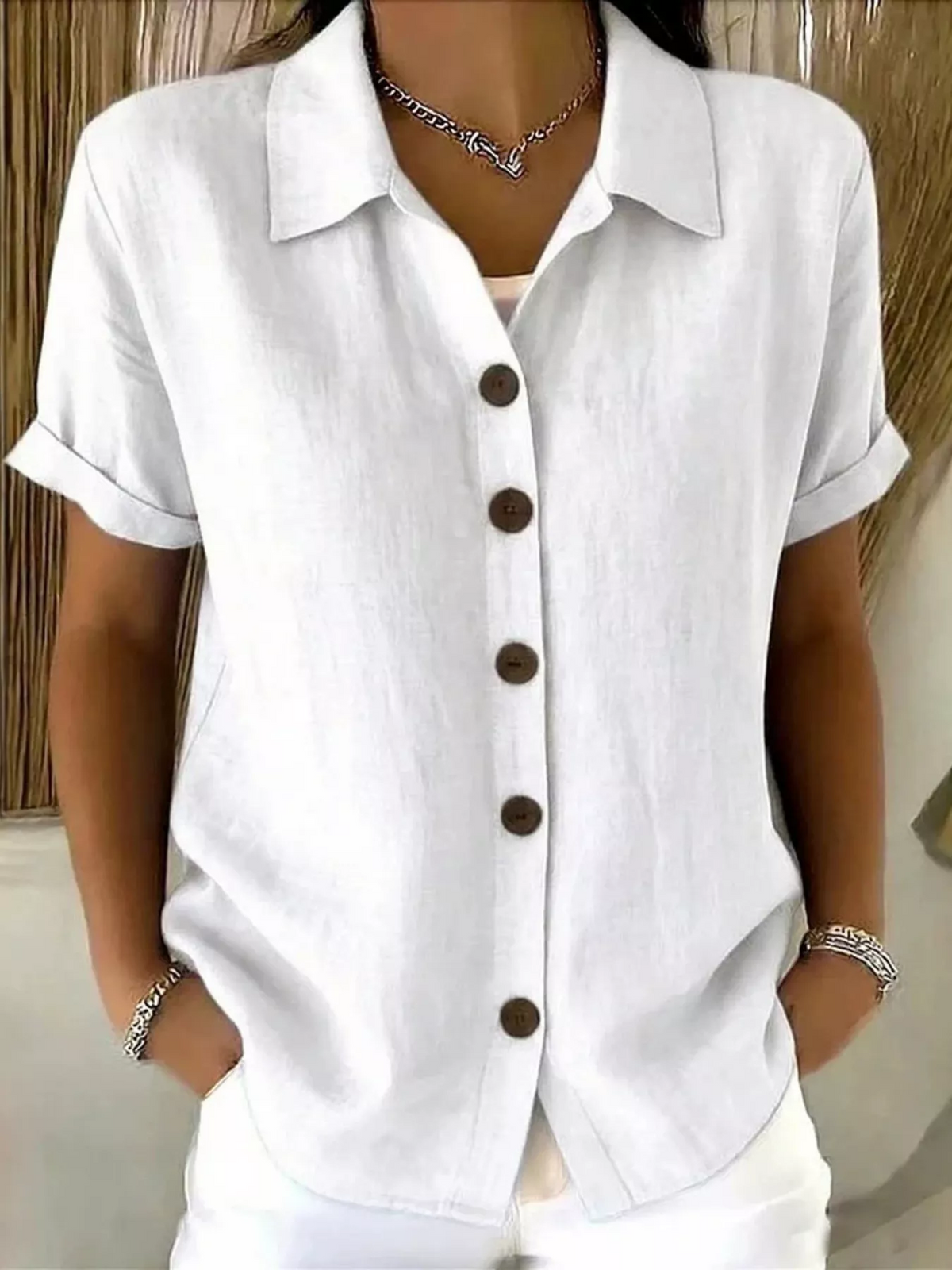 Amelia | Classic Button-Up Shirt