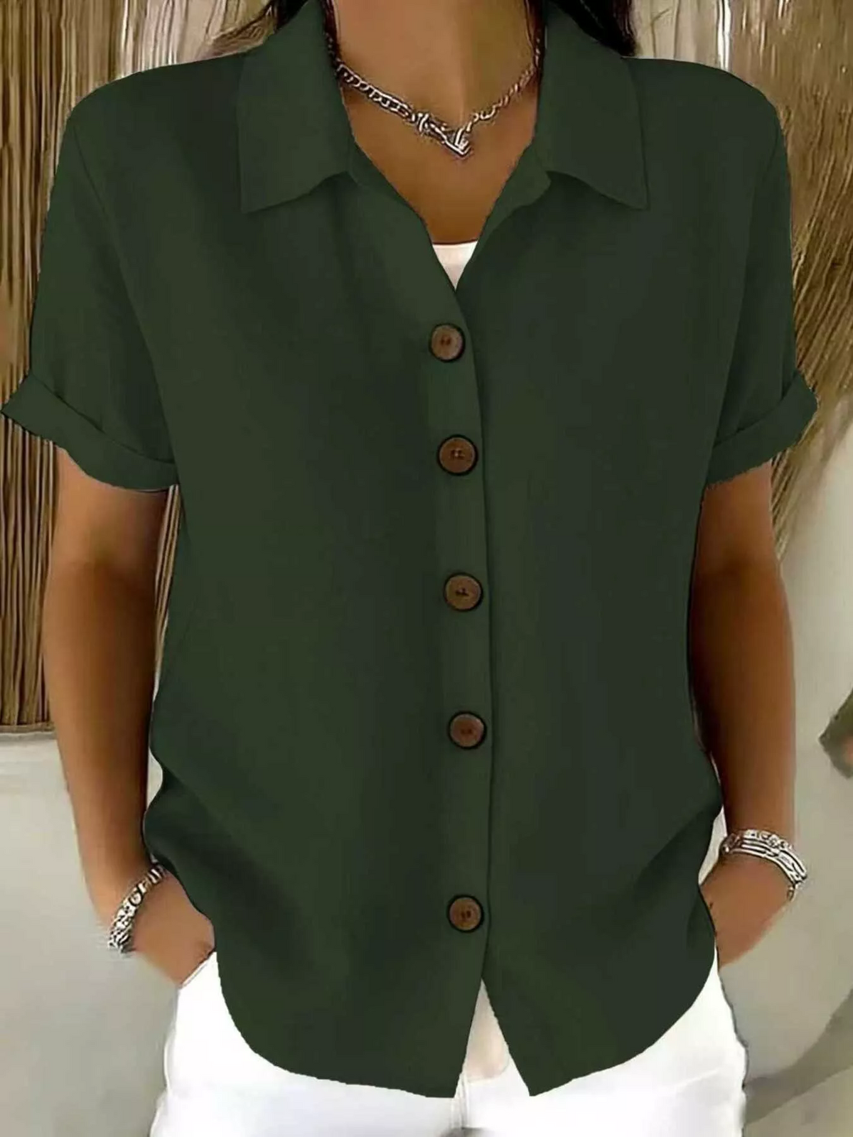 Amelia | Classic Button-Up Shirt