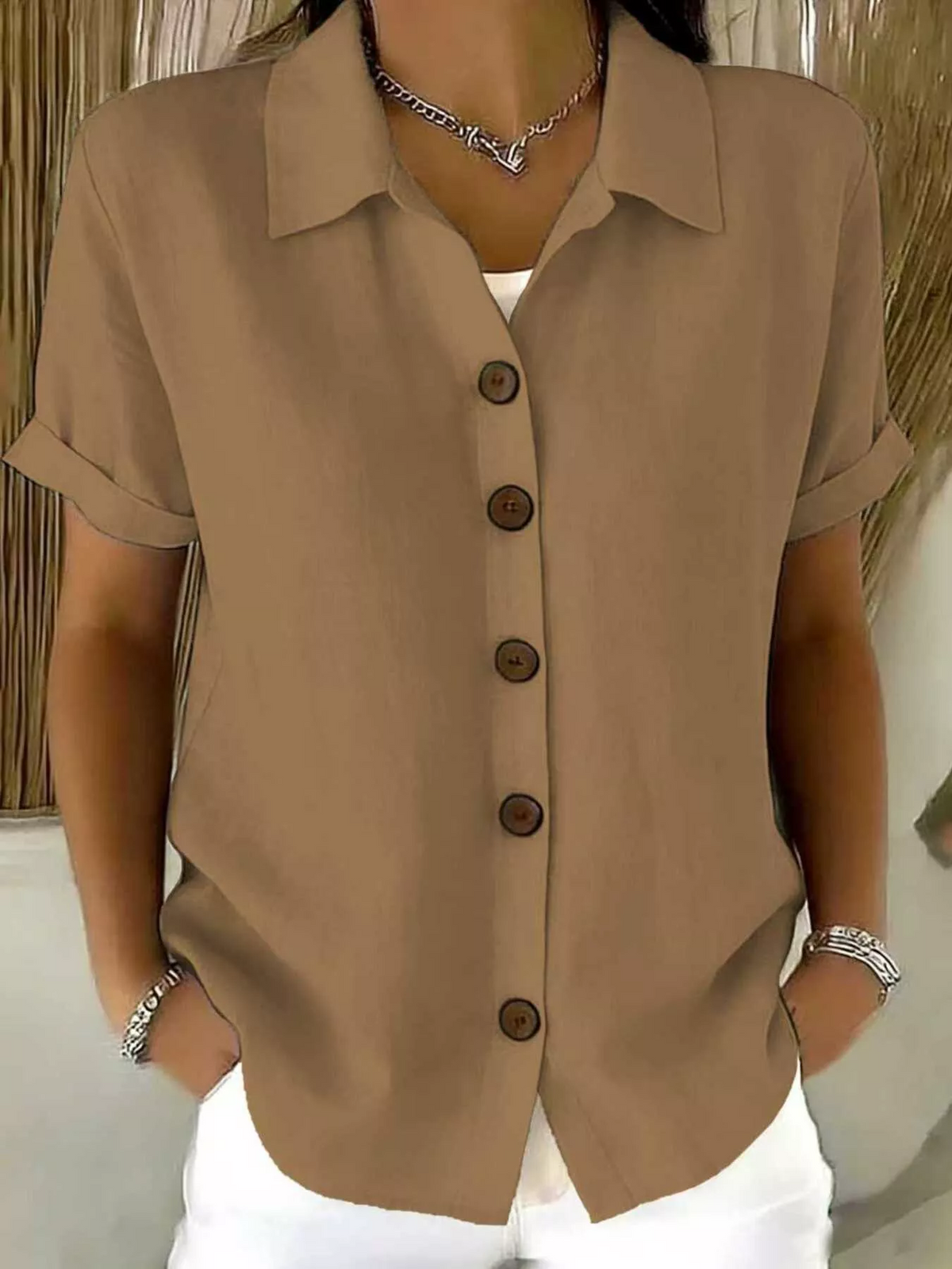 Amelia | Classic Button-Up Shirt