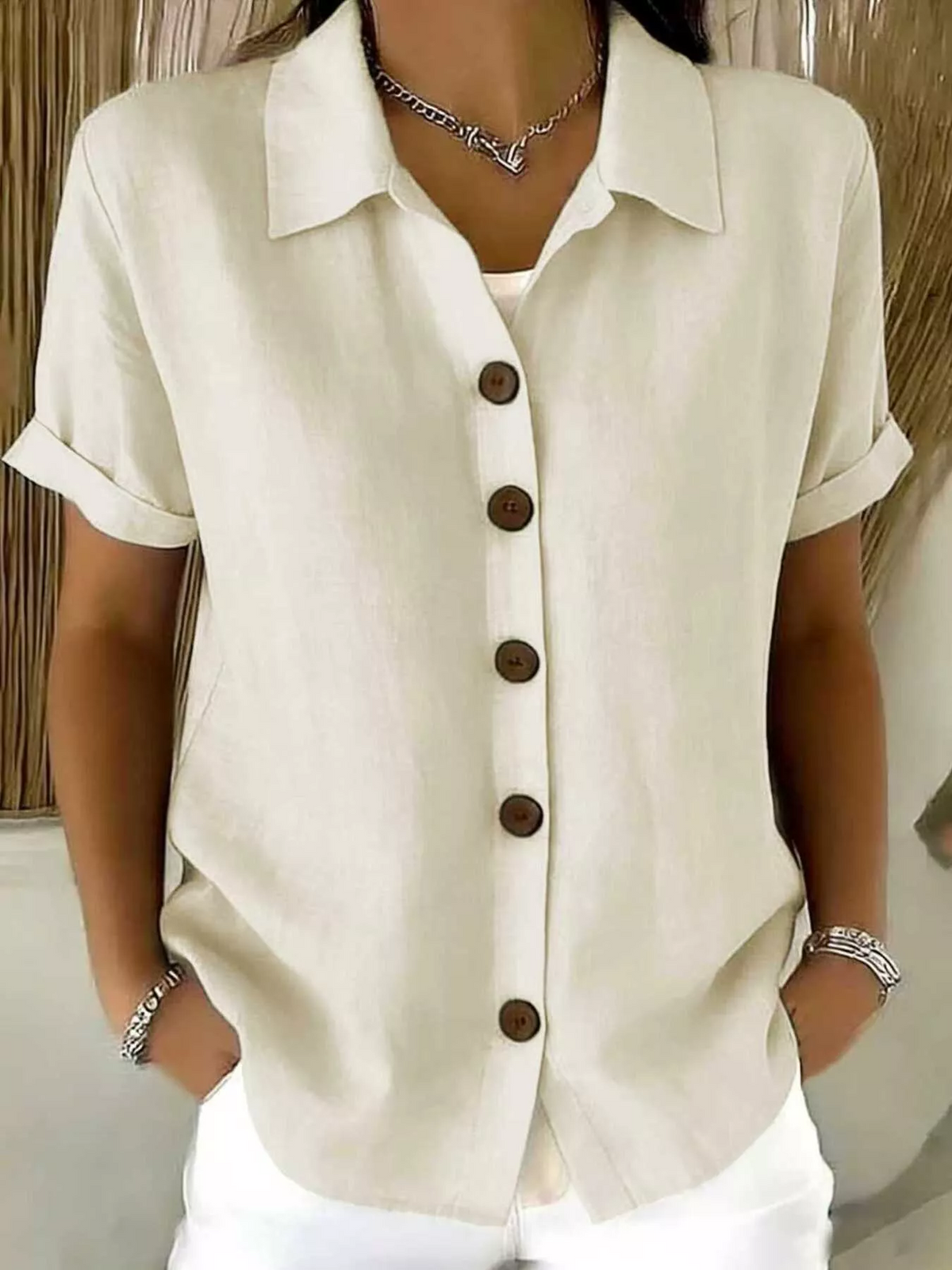 Amelia | Classic Button-Up Shirt