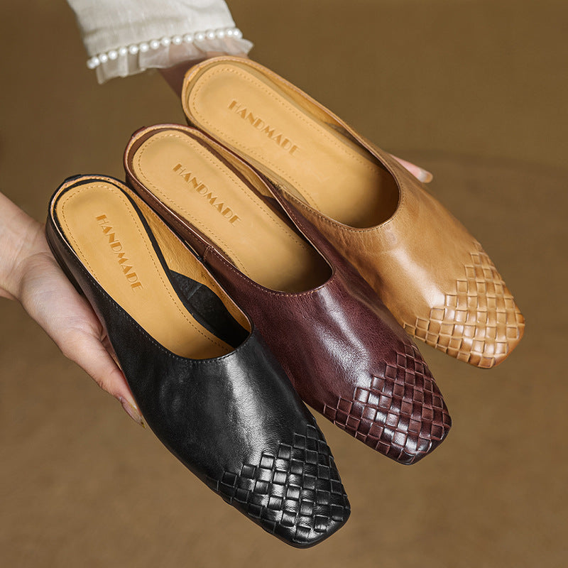 Mila | Genuine Leather Mules