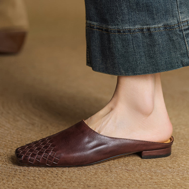 Mila | Genuine Leather Mules
