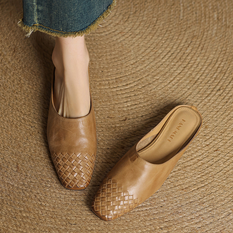 Mila | Genuine Leather Mules