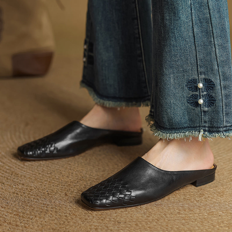 Mila | Genuine Leather Mules