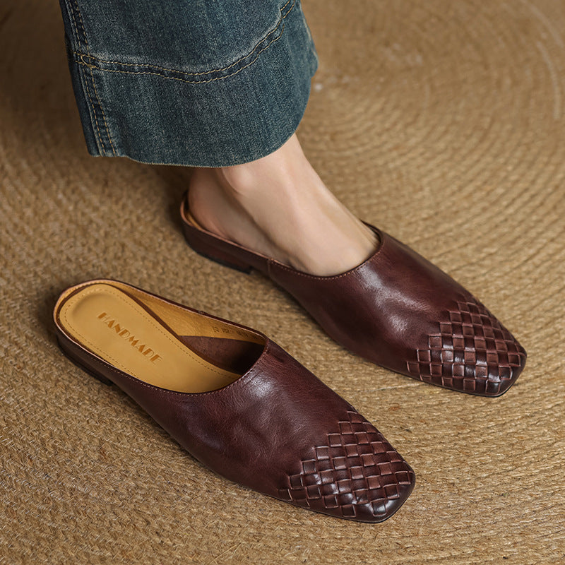 Mila | Genuine Leather Mules