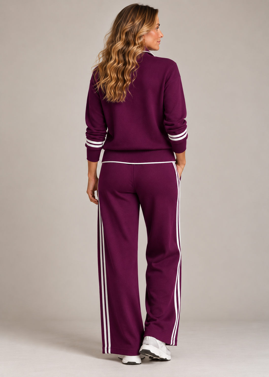 Ensemble Kate | Pull Demi-Zip & Pantalon Large