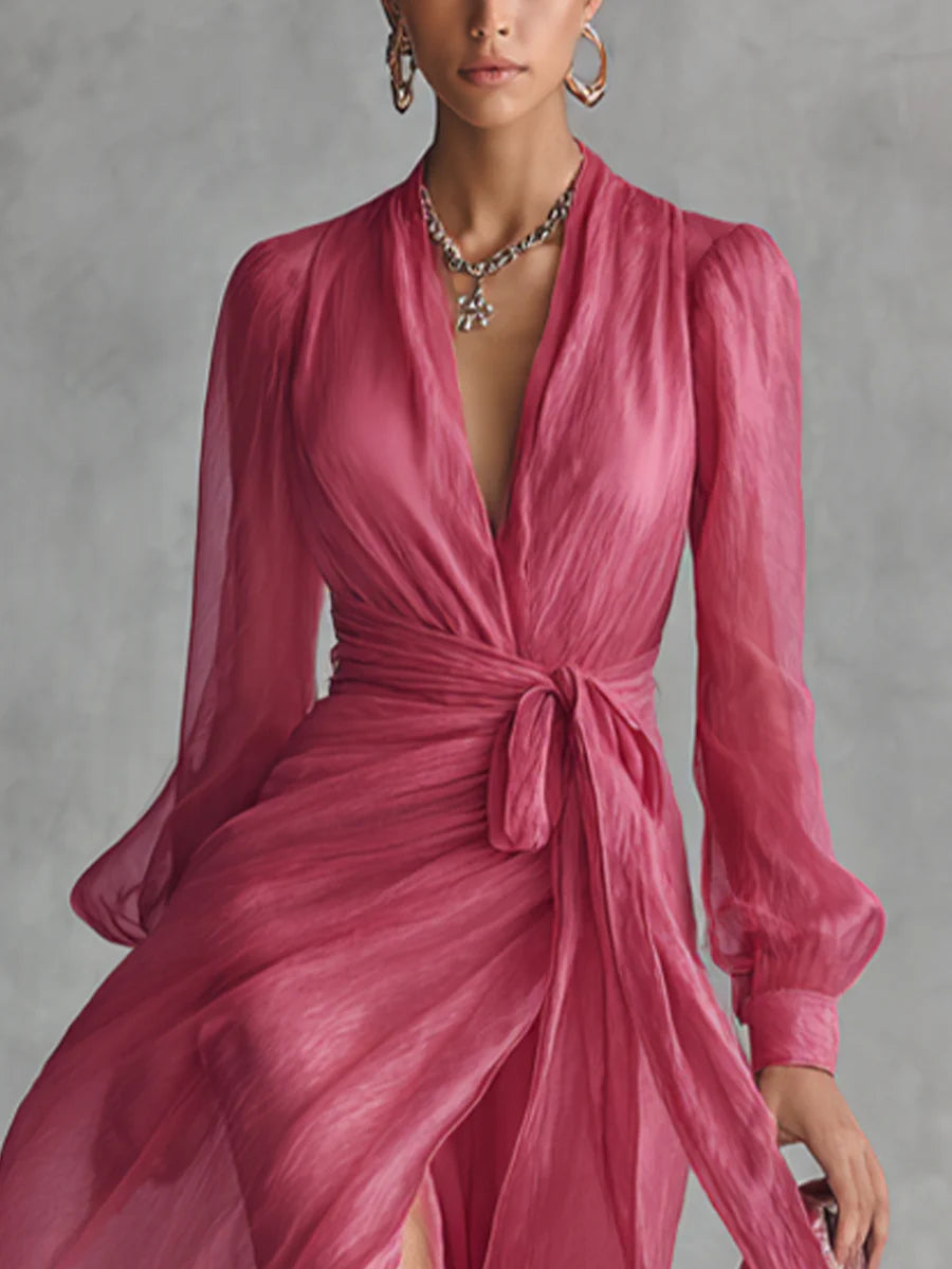 Beatrice | Elegant Chiffon Long Dress