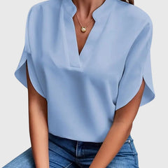 Beatrix™ | Soft and Elegant V-Neck Shirt