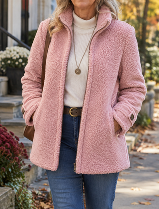 Rebecca | Stand Collar Zip Jacket