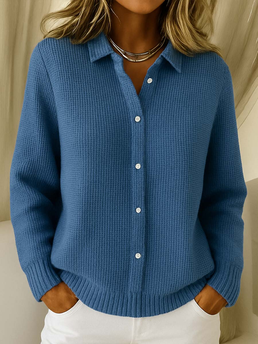 Women’s Collared Knit Cardigan