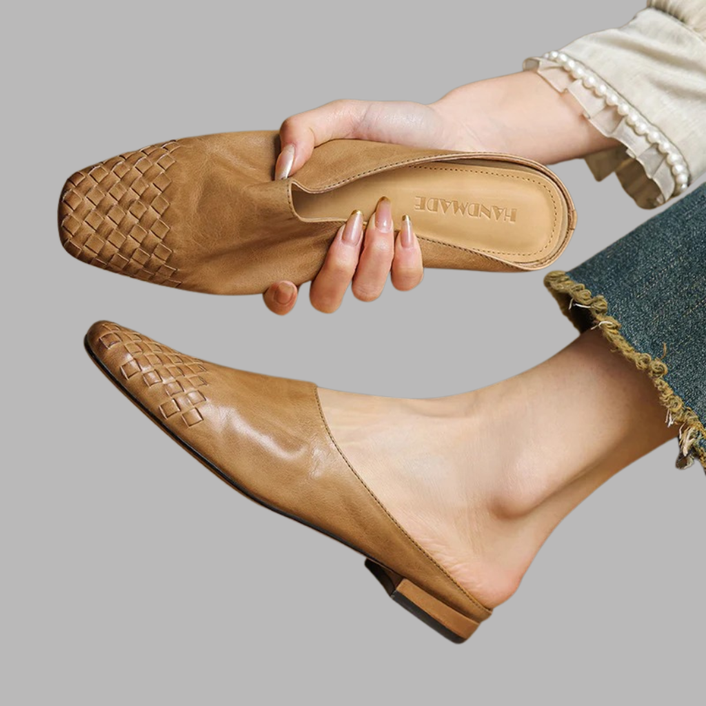 Mila | Genuine Leather Mules