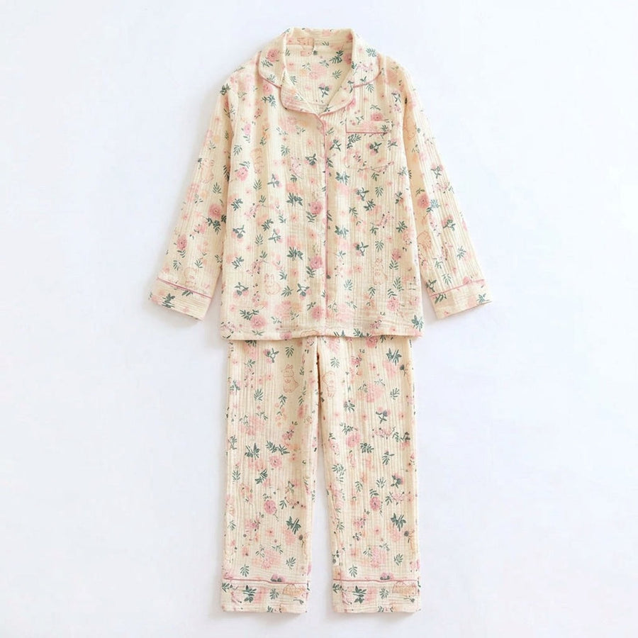 Blumen Musselin Pyjama