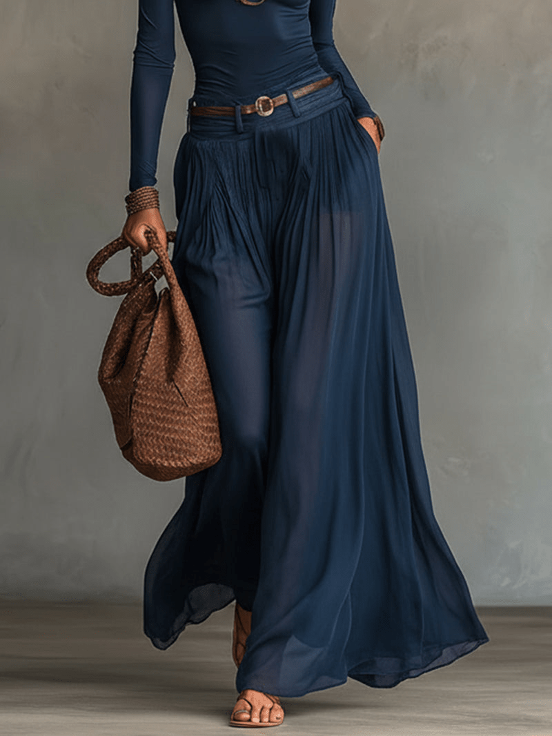 Beatrice | One-Shoulder Top and Transparent Tulle Skirt Two-Piece Set