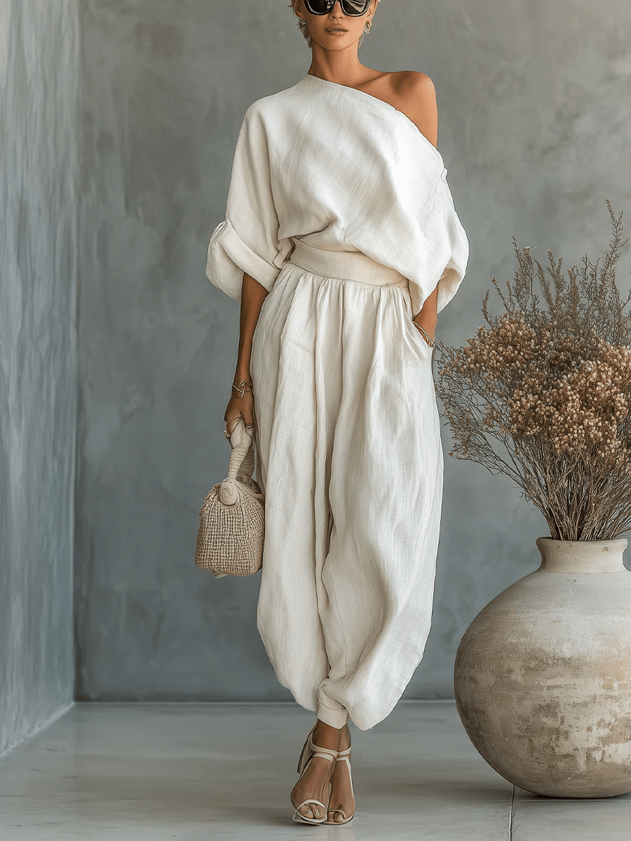 Winona | Off-shoulder Top and Slim-fit Trouser Set