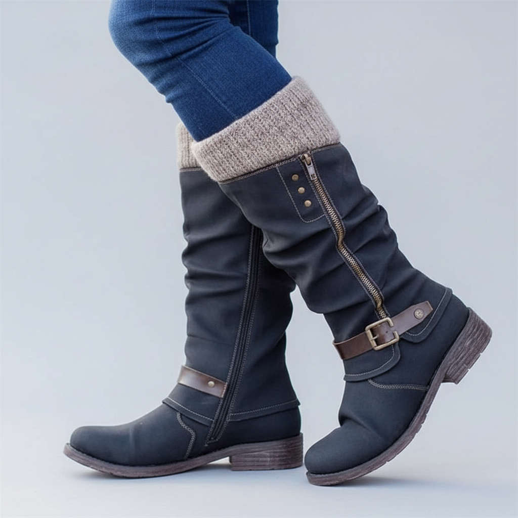 A full side zipper — no tugging