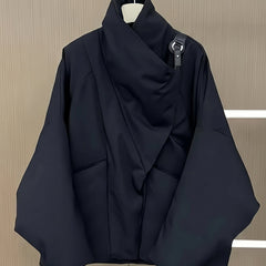 Oda | Asymmetric Draped Padded Jacket