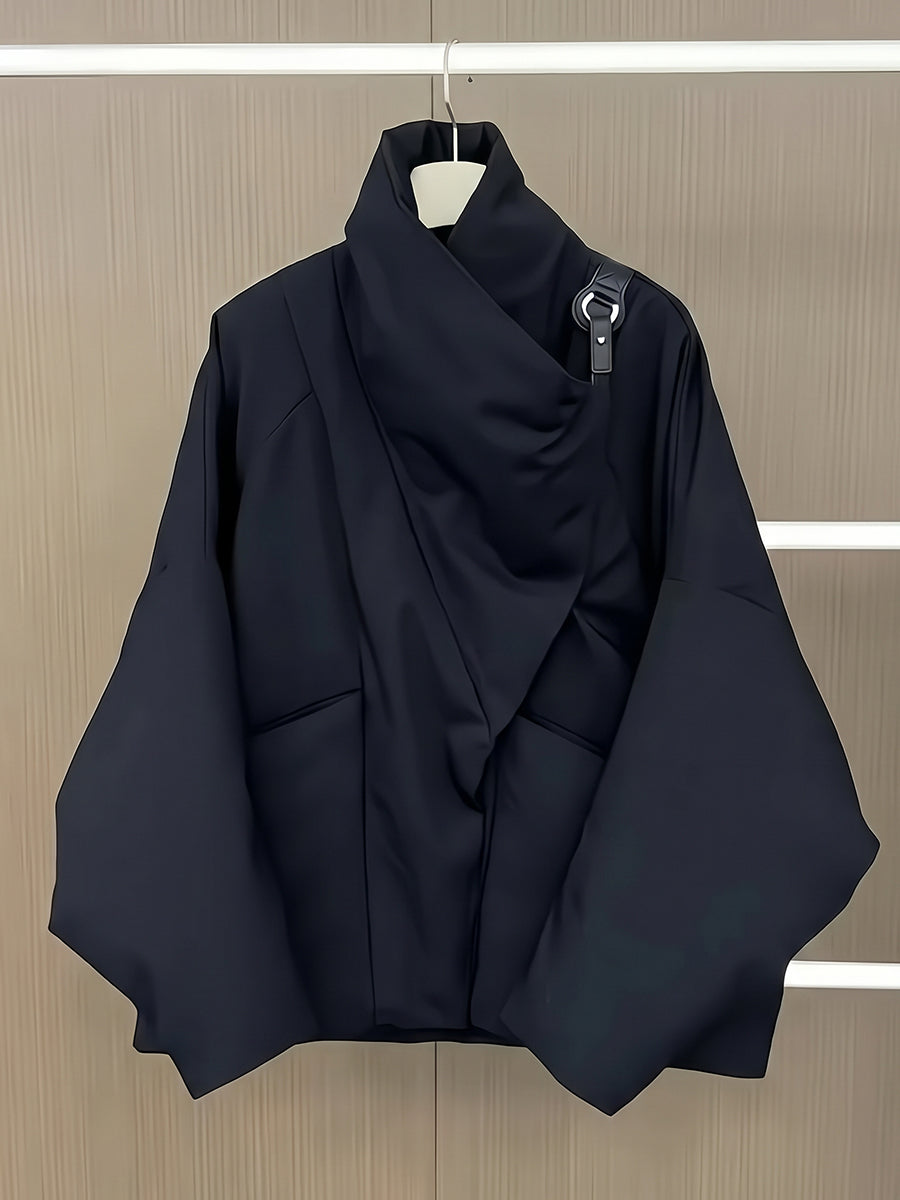 Oda | Asymmetric Draped Padded Jacket
