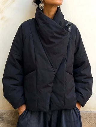 Oda | Asymmetric Draped Padded Jacket