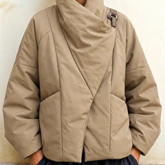 Oda | Asymmetric Draped Padded Jacket